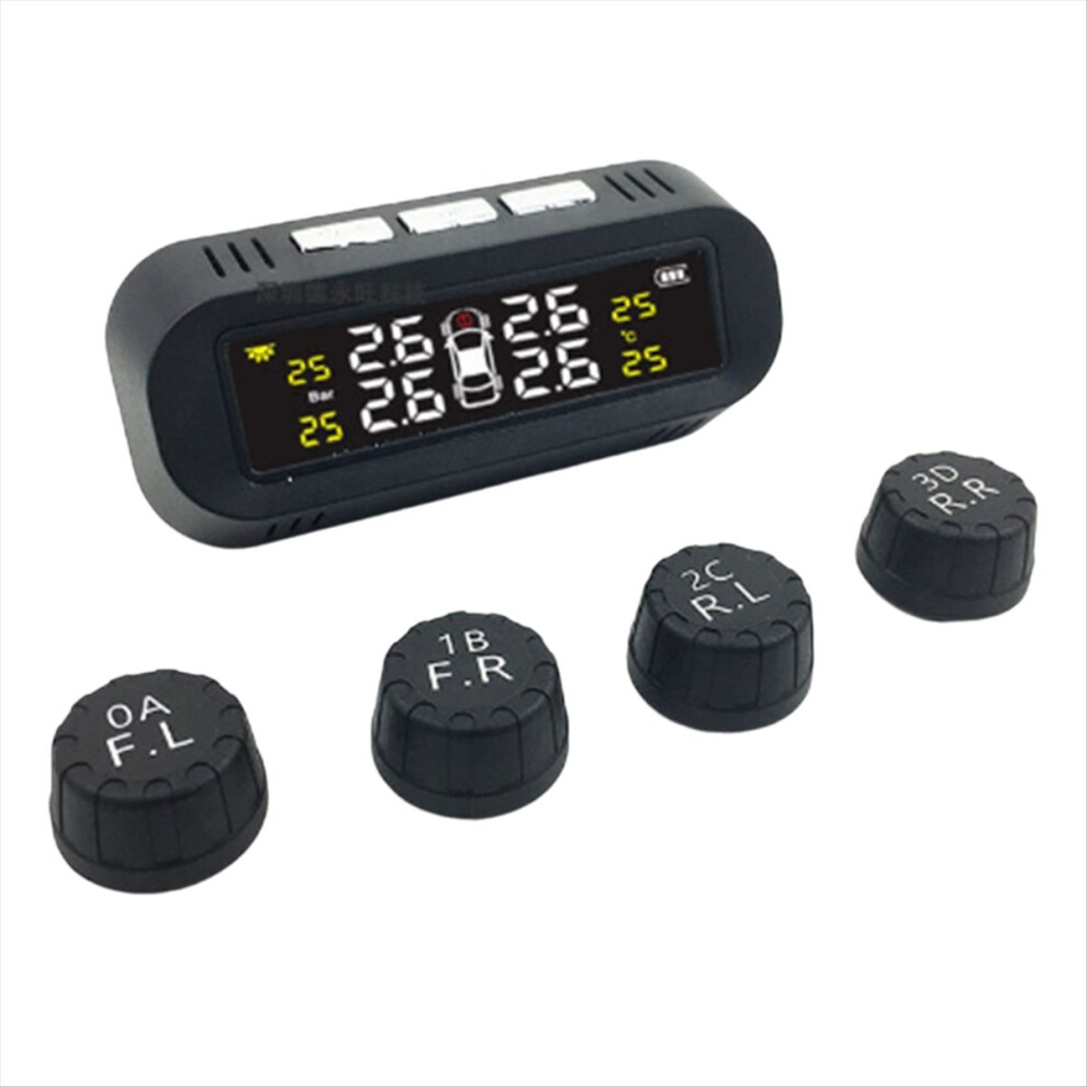 Solar Tire Pressure Monitoring System Temperature Warning Save 4852935686288