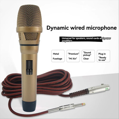 Professionele dynamische handmicrofoon met kabel 1