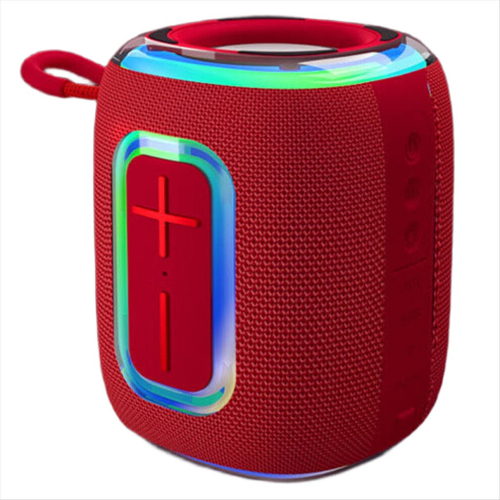 Bluetooth Speaker Ipx5 Waterproof Rgb Colorful Light/Red 4852935687100