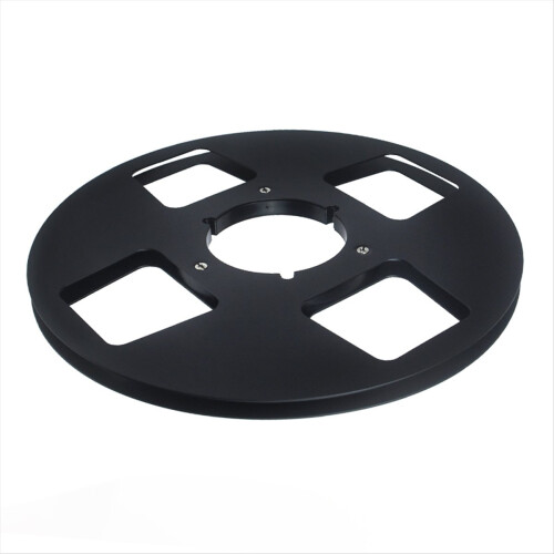 10Inch Empty Tape Reel 4 Hole Aluminum Empty Disc Opening Reel Black