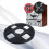 10Inch Empty Tape Reel 4 Hole Aluminum Empty Disc Opening Reel Black 3