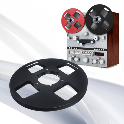 10Inch Empty Tape Reel 4 Hole Aluminum Empty Disc Opening Reel Black 2