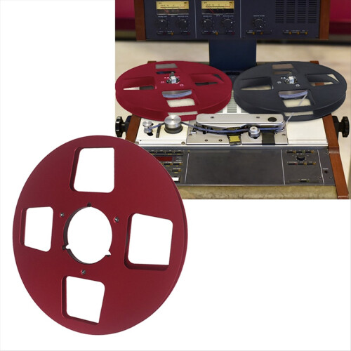 10Inch Empty Tape Reel 4 Hole Aluminum Empty Disc Opening Reel Red 1