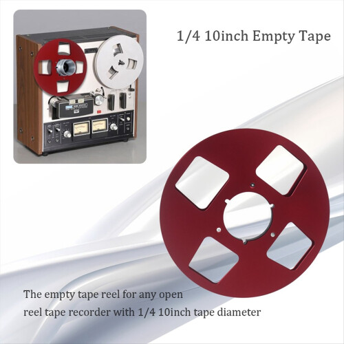 10Inch Empty Tape Reel 4 Hole Aluminum Empty Disc Opening Reel Red 2