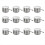 12Pack Stainless Steel Holders, Chafing Holders with Cover, 1
