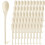 50 Pcs 10 Inch Wooden Spoons Bulk for Baking Mixing Serving 1