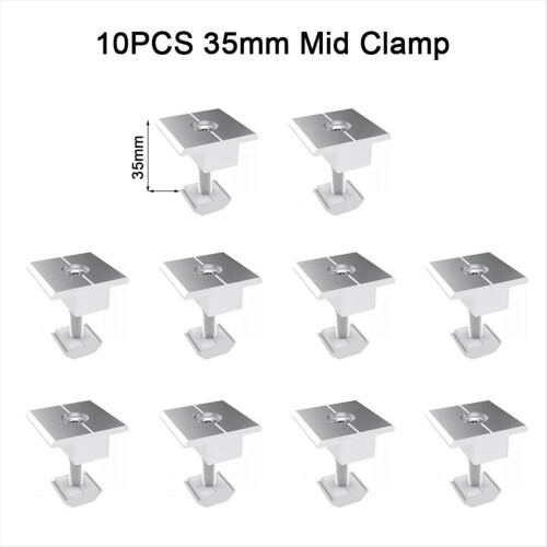 10Pc Adjustable Solar Panel Bracket Clamp for Solar Panel System 35mm 1