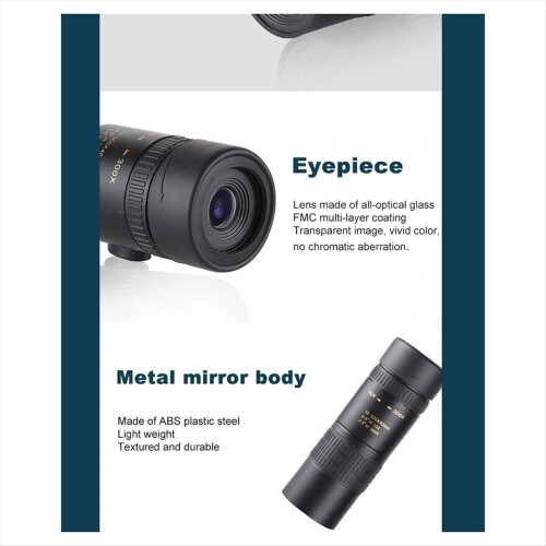 Μονοφθαλμικός τηλεσκοπικός φακός ζουμ HD 10-300x40 με τρίποδο 1