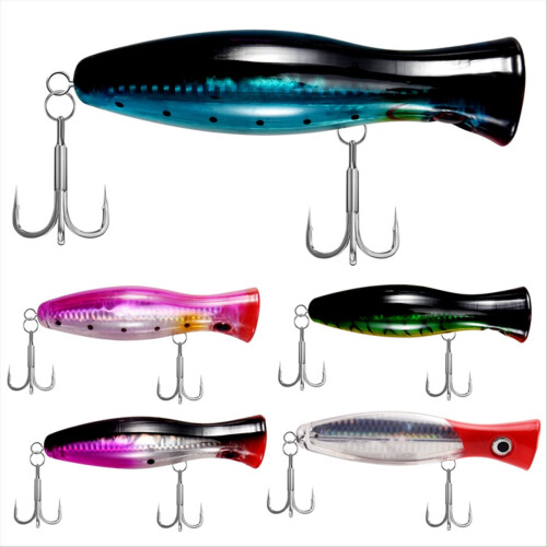Angelköder - Popper - Angelpaket 5 Stück - 12,5 cm & 40 Gramm 2
