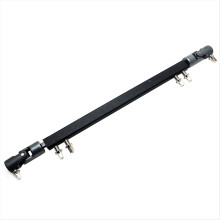 Dubbele Kick Drum Pedaal Aandrijfas Stalen Bass Drum Pedaal, Zwart