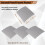 Painéis acústicos autoadesivos, painéis de espuma à prova de som (cinza) 4