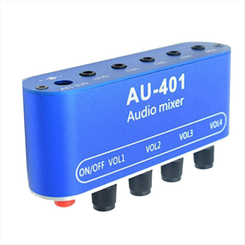 Στερεοφωνικός μίκτης ήχου DC 5V-12V AU-401 4 είσοδοι και 1 έξοδος ξεχωριστά 1