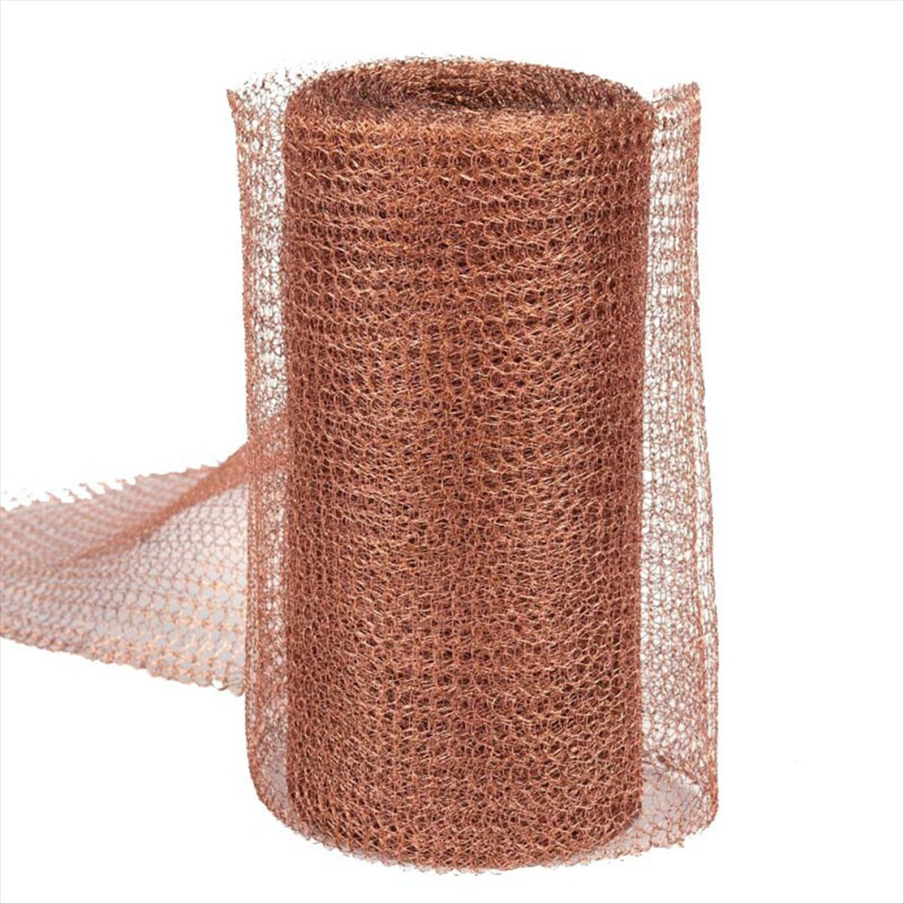Copper Mesh Rodent Control Kit 5In x 35ft Rustproof Copper Wool Blend-image-OPC-PHPWGBZ-NEW
