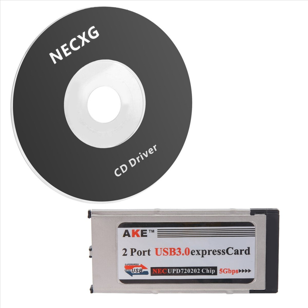 2 Port Usb 3.0 Express Card 34Mm Slot Express Card Pcmcia Adapter 4853122536171