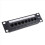 CAT6 8 θύρες Patch Panel Rack Δικτύου 6,89 ιντσών 1U Rack με υποδοχή RJ45 7