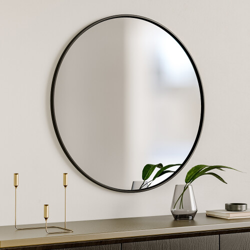 70cm Nordic Round Bathroom Framed Mirror Wall Hanging 1