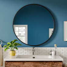 70cm Nordic Round Bathroom Framed Mirror Wall Hanging