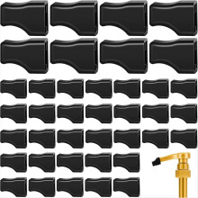 40Pcs Kaffee Sirup Pumpe Spitze Kappe Ausgießer Abdeckungen Schwarz Gummi Kappen