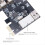 Κάρτα καταγραφής βίντεο PCI-E 1X 1394 4 θυρών DV HD Κάρτα Firewire 3