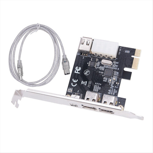Κάρτα καταγραφής βίντεο PCI-E 1X 1394 4 θυρών DV HD Κάρτα Firewire