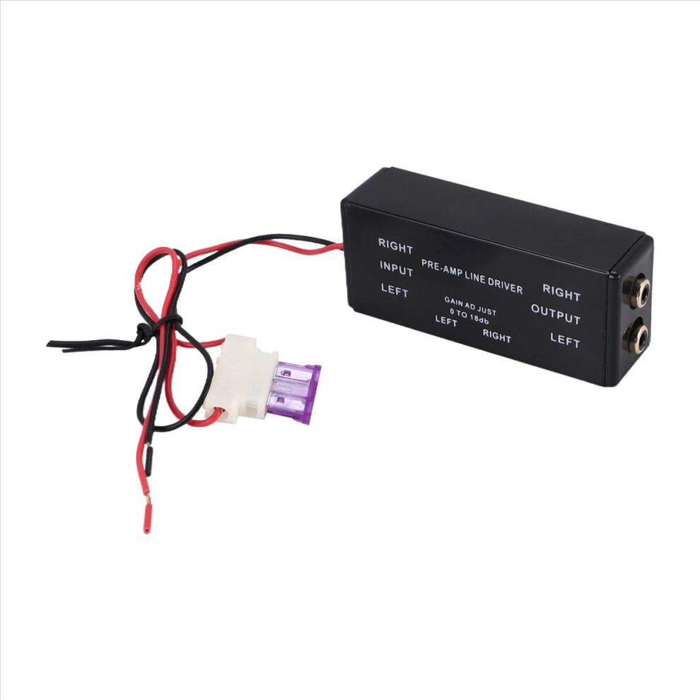 Input/Output Signal Amplifier Booster Adapter Black 4851013675435