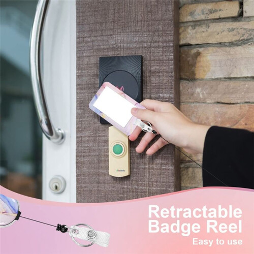 Pacote com 3 porta-crachás resistentes com carretel retrátil 1