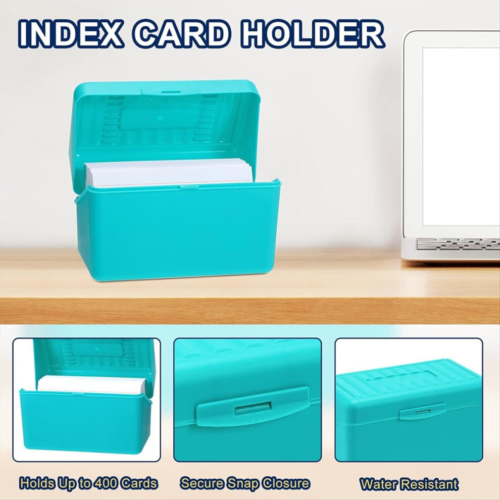 Photos - Other Furniture Markenlos Index Card Holder Box 3x5In,Flash Note Card Holder Box Organizer Case 