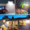 Powerful Clip LED Solar Wall Lights IP65 Waterproof Outdoor 5