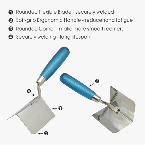 2 PC Corner Tool Set,Inside Corner Knife & Outside Corner Knife 2