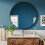 80cm Nordic Round Bathroom Framed Mirror Wall Hanging 1