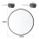 80cm Nordic Round Bathroom Framed Mirror Wall Hanging 3