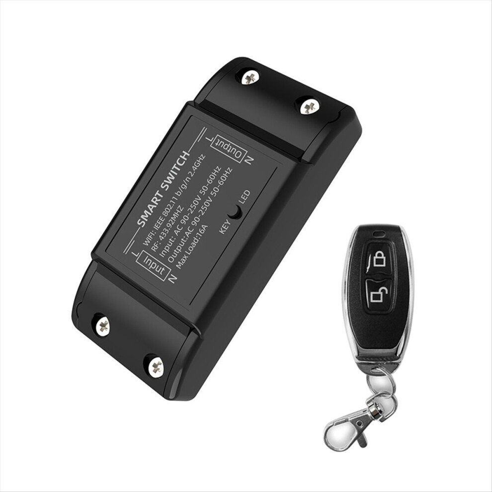 Wifi+433Mhz Switch Smart Home Automation Relay Module Black 4851013677224