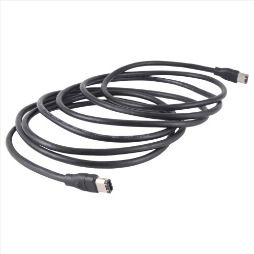 Μαύρο καλώδιο IEEE 1394 Firewire 400 σε Firewire 400, 6 ακίδων αρσενικό - 10 πόδια 1