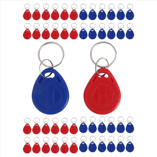 50 τεμάχια κάρτα ταυτότητας RFID Keyfob κλειδί ελέγχου πρόσβασης για πρόσβαση σε πόρτα 1