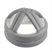 Capacete de proteção para idosos, capacete de segurança ajustável, cinza