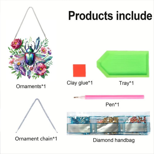Hängende Ornamente-Set mit geformtem abstraktem Muster 1