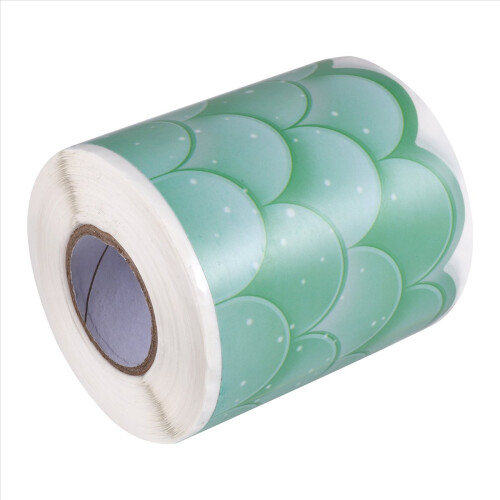 20M Ombre Green Scallops Πίνακας Ανακοινώσεων με Ίσια Περιθώρια 1