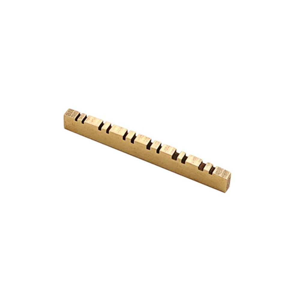 Brass Slotted 12-String Guitar Nut for Acoustic Guitar Parts