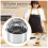 5 Pcs Biscuit Cutter with Handle - Stainless Steel Round Circle Donut 6