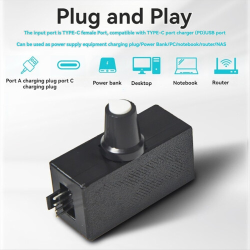 12 V 4-poliger PWM-Lüfterregler mit 1-zu-2-Adapterkabel 2
