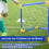Mini porta da calcio pieghevole con rete e pompa in plastica regalo 7