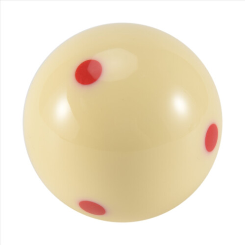 Bola de bilhar profissional com 6 pontos vermelhos de 2,25 polegadas e 57 mm para treino e prática 2