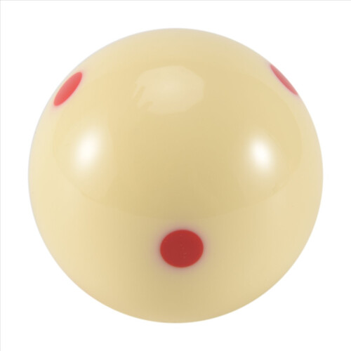 Bola de bilhar profissional com 6 pontos vermelhos de 2,25 polegadas e 57 mm para treino e prática 1