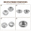 2PCS 58mm Coffee Tea Filter Basket for Espresso Coffee Machine Bowl 7