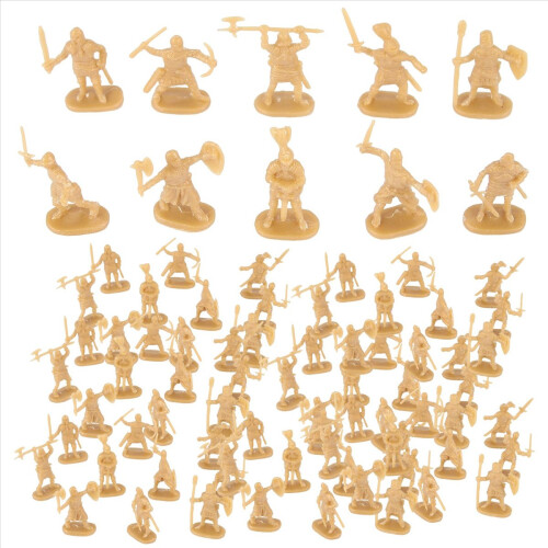 1:72 200/Set Plastic Oude Figuren Speelgoed Goud 1