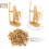 1:72 200/Set Plastic Oude Figuren Speelgoed Goud 7