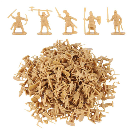 1:72 200/Set Plastic Oude Figuren Speelgoed Goud 2