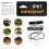 LED Emergency Strobe Lights, Amber 6 LED Strobe Flashing Light 2 Pack 7