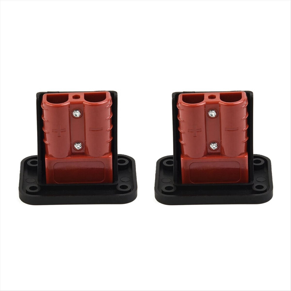 2Pc 50A For Anderson Plug Connector Flush Mount Bracket Panel Cover 4851013627878