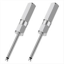Juego de 2 herramientas para extraer el núcleo de la válvula, destornillador para válvula